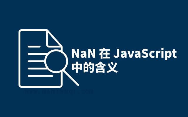 NaN 在 JavaScript 中的含义 1