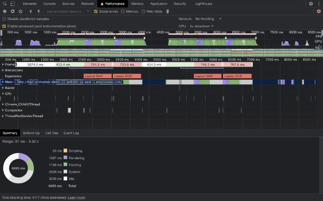 前端性能监测之Runtime Performance Debug 技巧 3