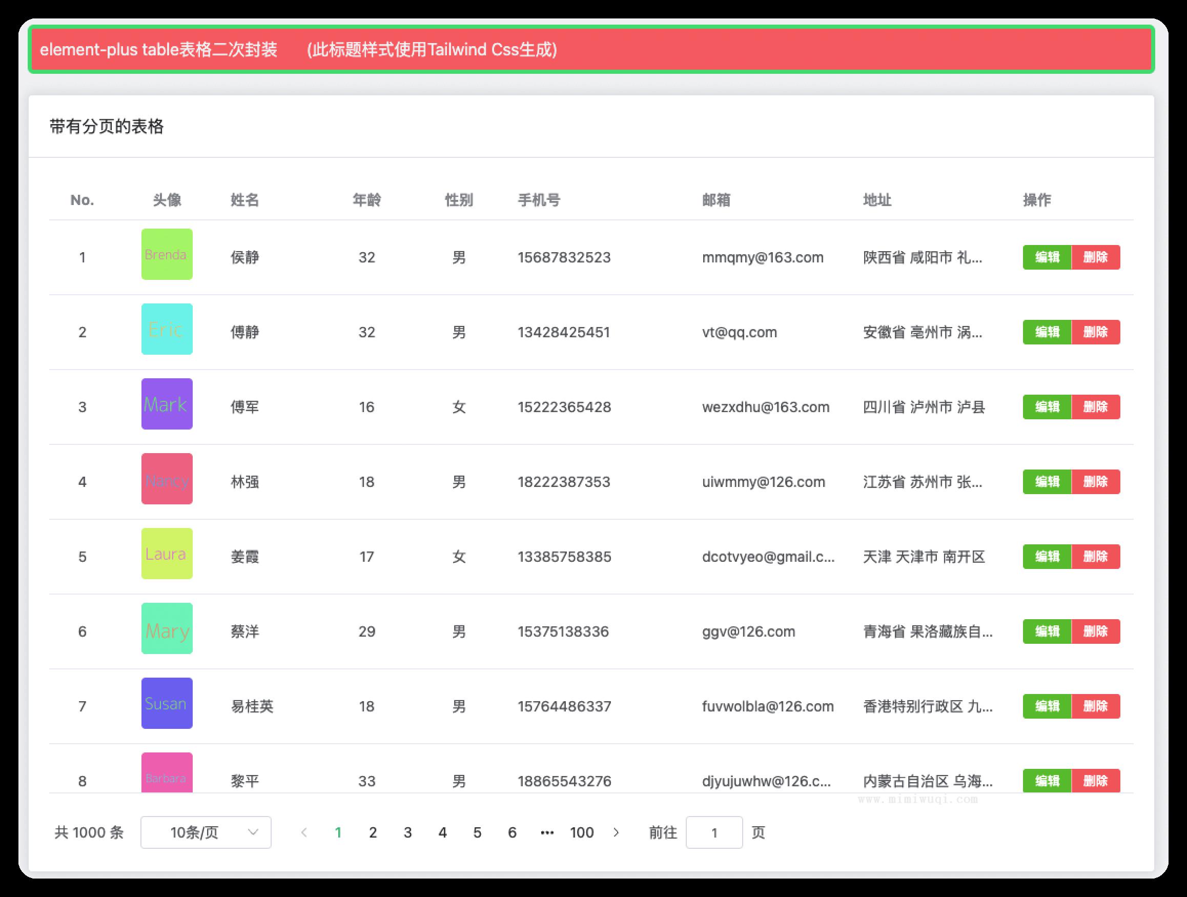 基于vue3 ts element plus table表格二次封装详细步骤 3