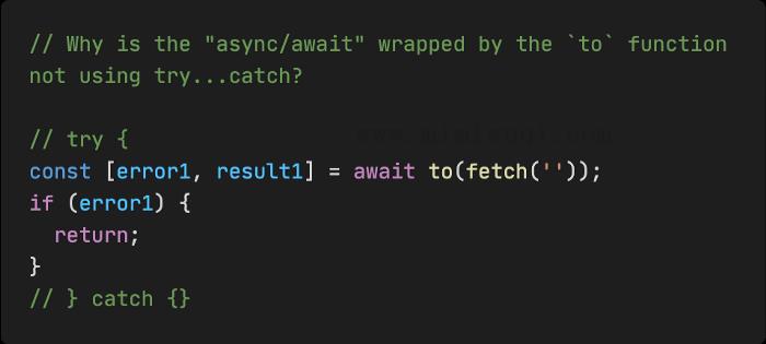 请正确使用 “async/await” 1