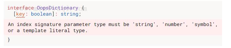 我对TypeScript 索引签名的理解 1